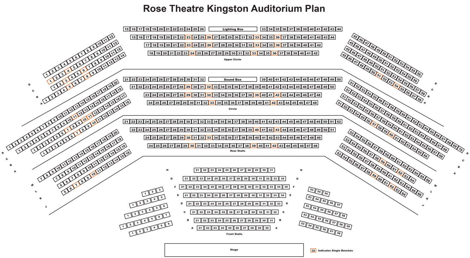 Rose Theatre Seating Chart