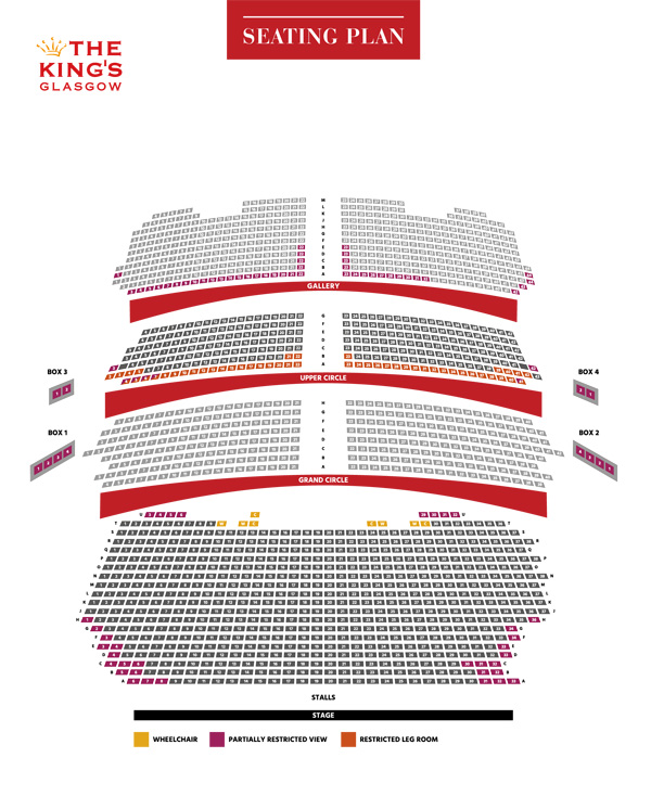 Kings Theatre Seating Plan In Glasgow Book Theatre Tickets And Whats On ...