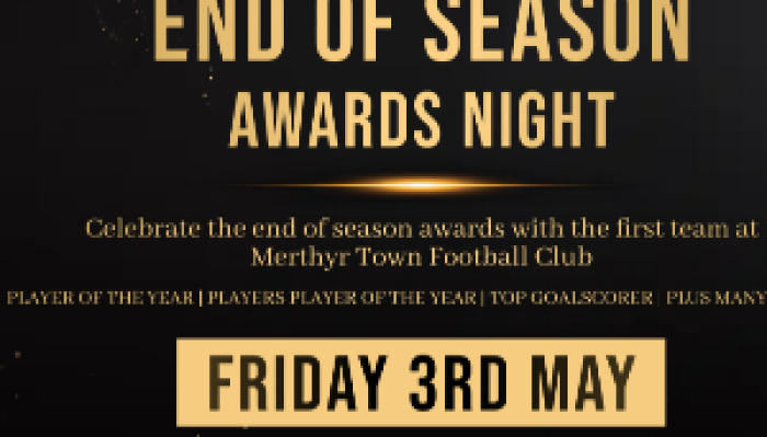 Merthyr Town FC | End of Season Awards Night