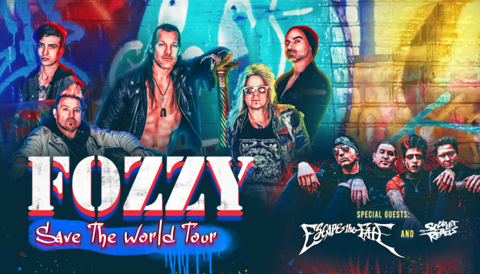 Fozzy with support from Escape The Fate and Scarlet Rebels