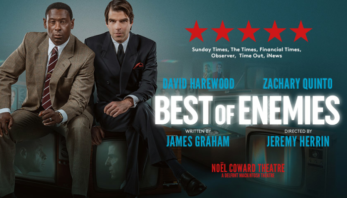 Zachary Quinto to make West End debut in James Graham's Best Of Enemies!